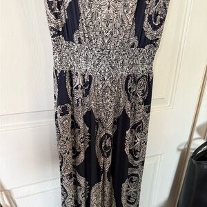 INC International Concepts Black and White Patterned Dress